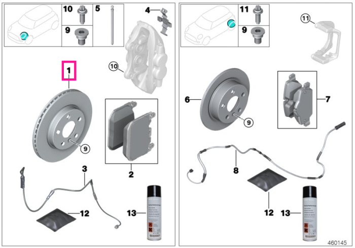  Disc frana ventilat, punte fata, dreapta (348X36) - BMW Seria 2 G42, Seria 3 G20, X5 G05, X6 G06, X7 G07	