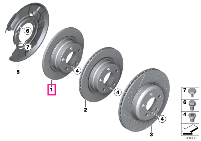 Disc frana ventilat, punte spate, stanga sau dreapta, Ø300mm - BMW Seria 1 F20 F21, Seria 2 F22 F23, Seria 3 E90 E91 E92 E93 F30 F31, Seria 4 F32 cu ambalaj deteriorat
