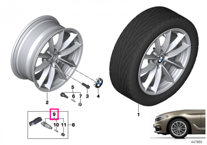 Valva / Supapa RDCi - BMW Seria 2, Seria 3, Seria 4, Seria 5, Seria 6, Seria 7, Seria 8, iX3, X3, X4, X5, X6, X7 