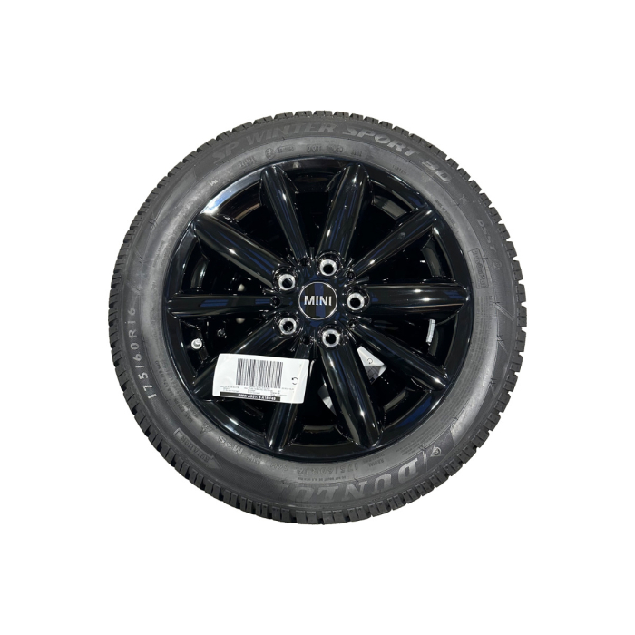 Roata completa de iarna - Mini Radial Spoke 508 cu anvelopa Dunlop SP Winter Sport 3D ROF* (BMW) - 175/60R16 86H XL - TPMS / RDCi pentru F55, F56, F57