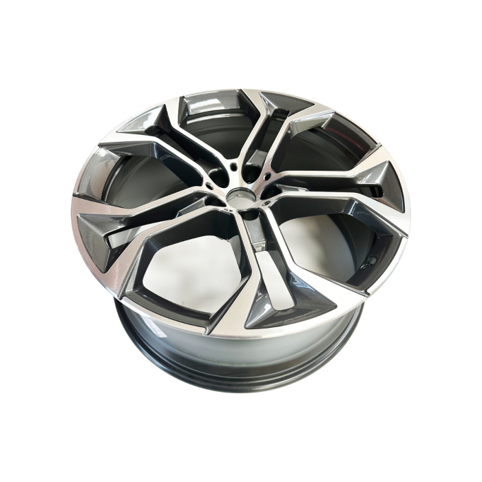  Janta aliaj usor - Y-Spoke 744 - Bicolor Gri (OrbitGrey / Bright Turned) - 9.5Jx21 ET:37 - BMW X5 G05 G18, X6 G06	