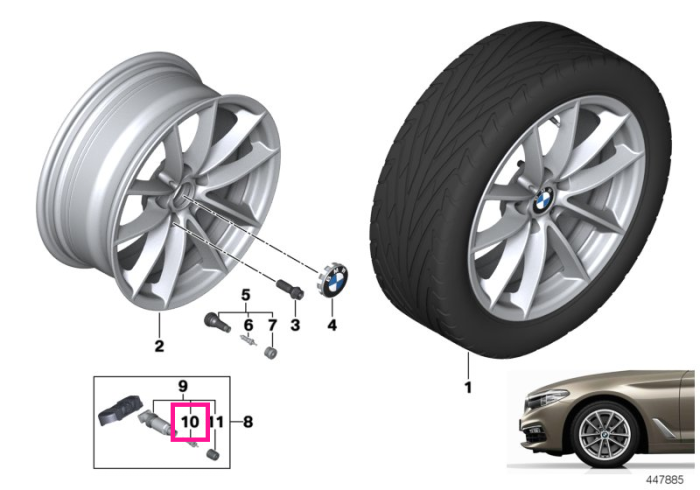  Supapa / Valva RDCi - BMW Seria 2, Seria 3, Seria 4, Seria 5, Seria 6, Seria 7, Seria 8, iX3, X3, X4, X5, X6, X7