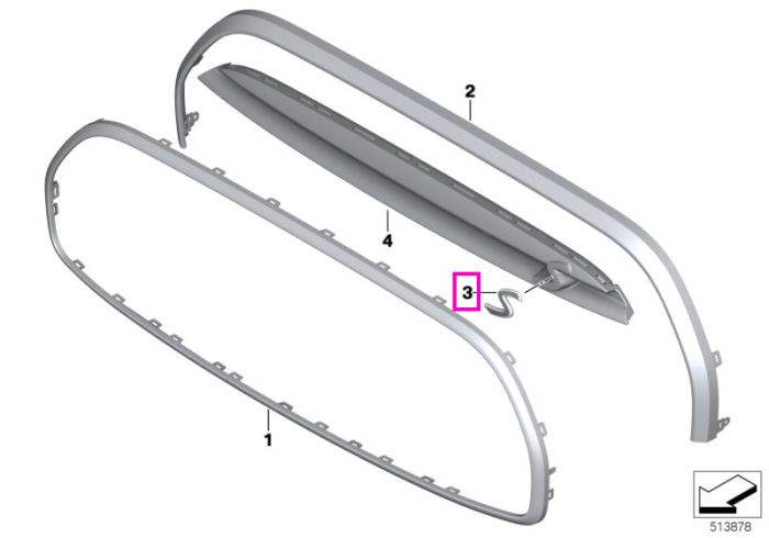 Emblema S (Cooper SE) - Mini Cabrio F57, F56 