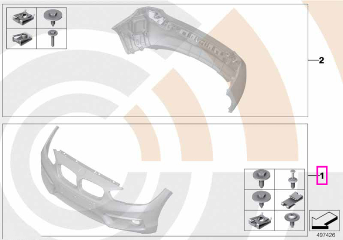 Set montaj bara fata, Kit Value-Line - BMW X1 F48