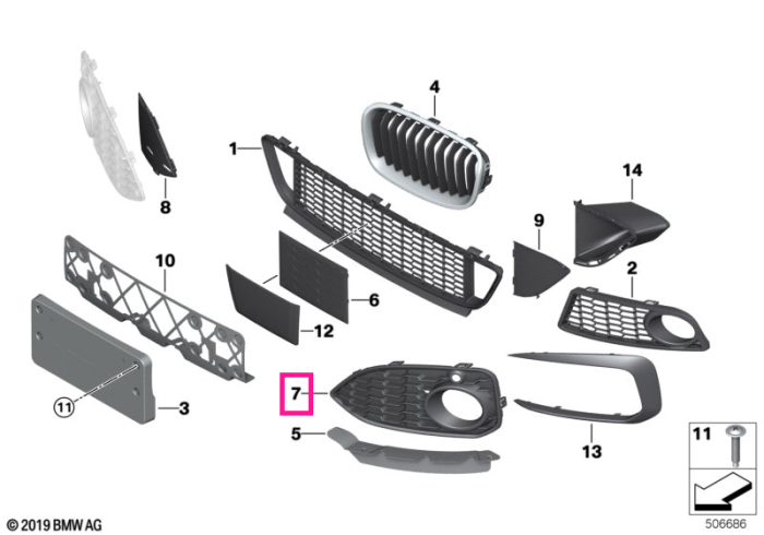 Grid lower part right PDC