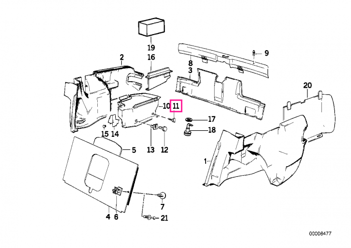 Sistem inchidere, compartiment depozitare, portbagaj - BMW Seria 3 E30 E46 E91, i8 I12 I15, X3 E83