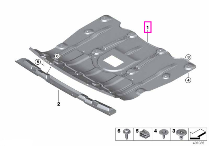 Scut compartiment motor, fata - BMW X5 G05, X6 G06, X7 G07