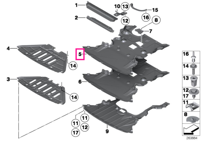 Scut compartiment motor - BMW X1 E84