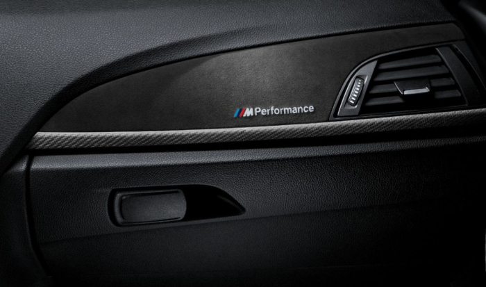 Ornamente interior Carbon/Alcantara "BMW M Performance" - BMW Seria 1 F20 LCI - RHD (volan pe partea dreapta)