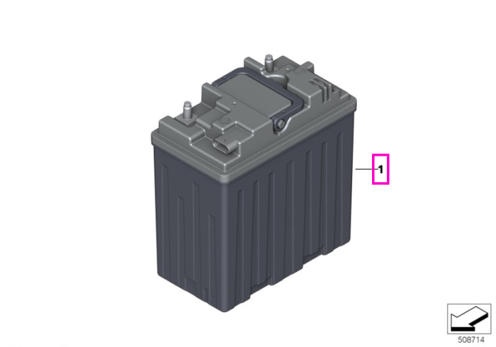 Baterie auxiliara 12V Lithium-Ion, 10.6AH, 3.5kW - BMW Seria 5 G30 G31, Seria 6 G32, Seria 7 G11 G12, Seria 8 G16, X5 G05 F95 M, X6 G06 F96 M, X7 G07