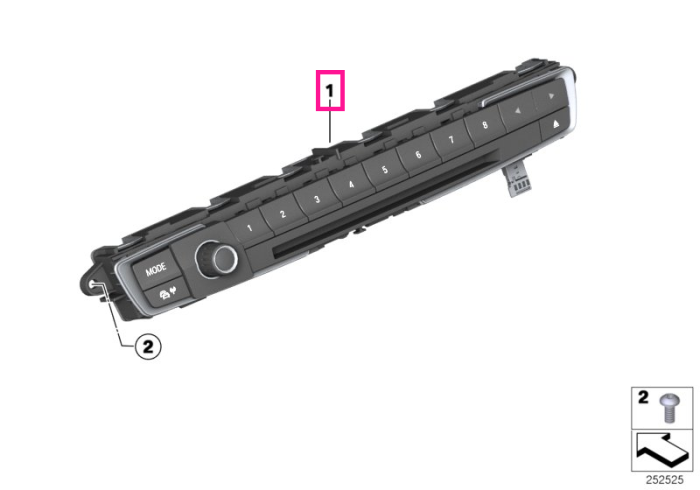 Unitate de control radio FBM - BMW Seria 1 F20 F21, Seria 3 F30 F31 F34, Seria 4 F32 F33 F36