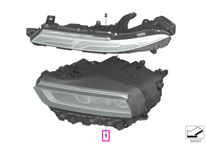  Far LED, stanga jos - BMW X7 G07 LCI	