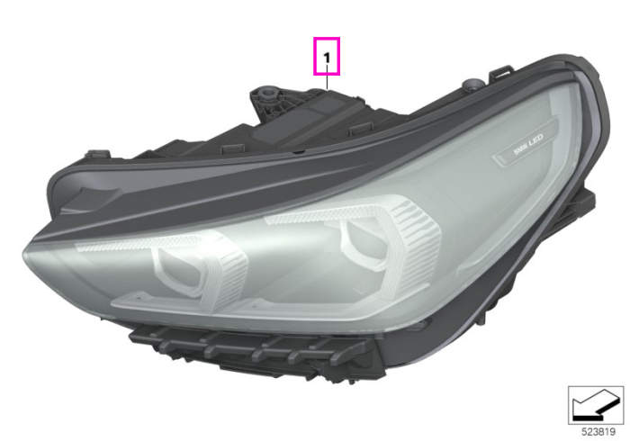 Far LED, stanga - BMW X1 U11