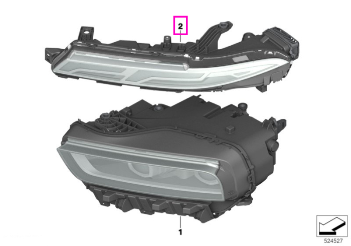  Far LED, stanga sus - BMW X7 G07 LCI