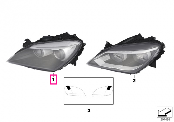  Far Bi-Xenon, dreapta - BMW Seria 6 F06 F12 F13	