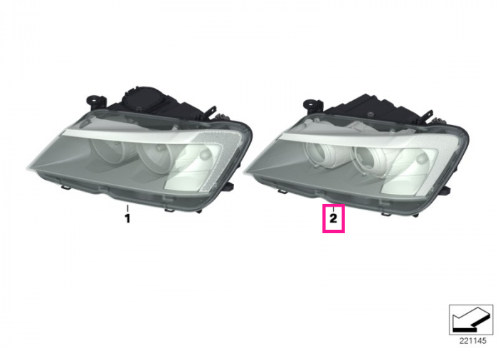 Far stanga Xenon, AHL - BMW X3 F25