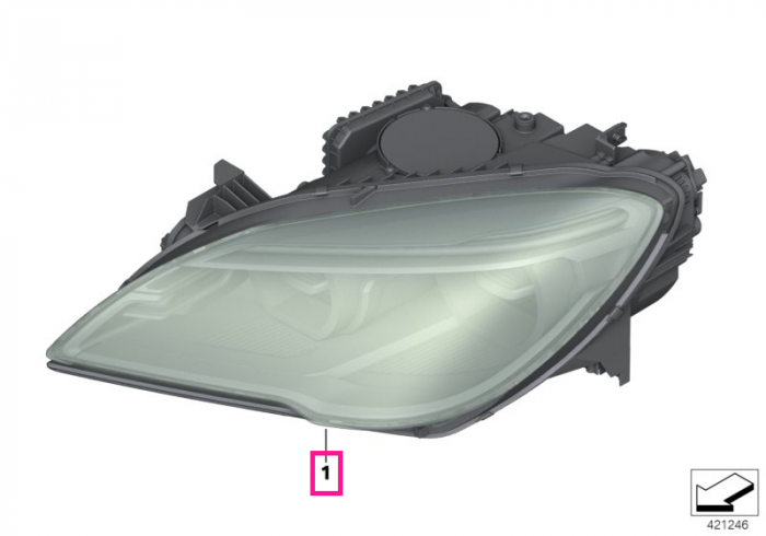 Far LED, stanga - BMW Seria 6 F06 F12 F13 - fara faruri adaptive LED