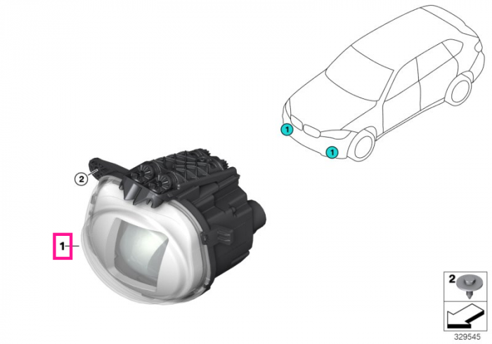 Proiector stanga, dynamic light - BMW X5 F15 F85M, X6 F16 F86M