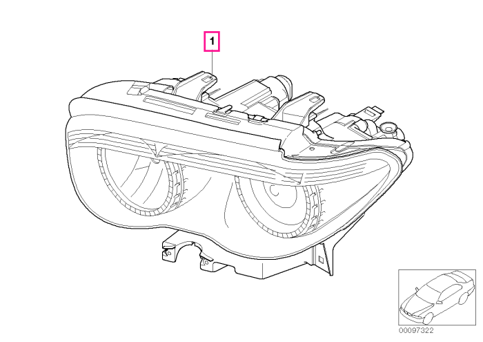 Far stanga - BMW Seria 7 E65 E66