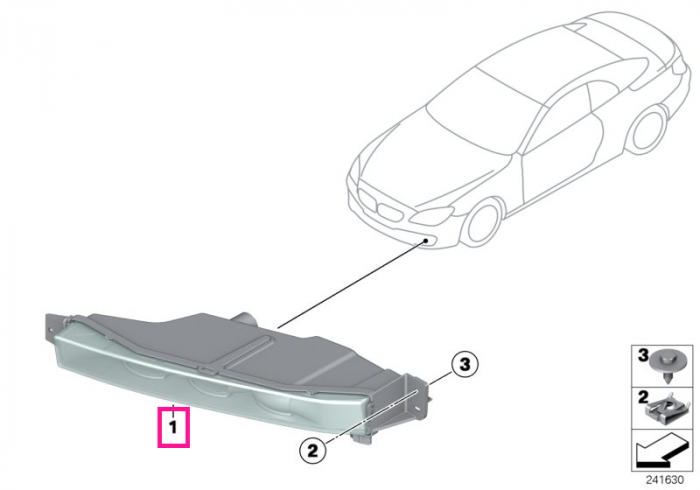 Proiector ceata LED, stanga -  BMW Seria 6 F06 F12 F13