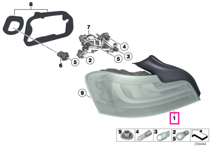 Lampa stop, stanga - BMW Seria 1 E82 E88