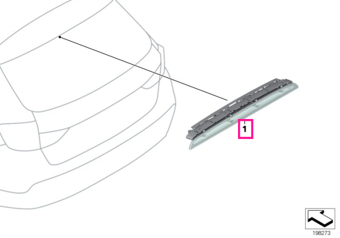 Lampa stop aditionala - BMW X1 E84