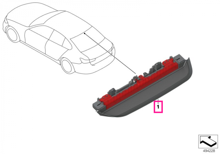 Lampa stop aditionala - BMW Seria 3 G20 G28 G80 M3