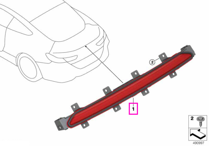 Lampa stop aditionala - BMW Seria 8 G14 F91 M8