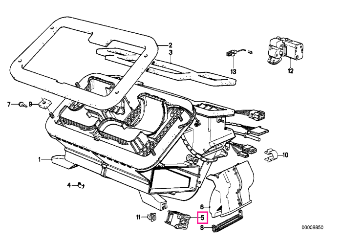 Rezistor sistem incalzire habitaclu - BMW Seria 3 E30, Z3 E36