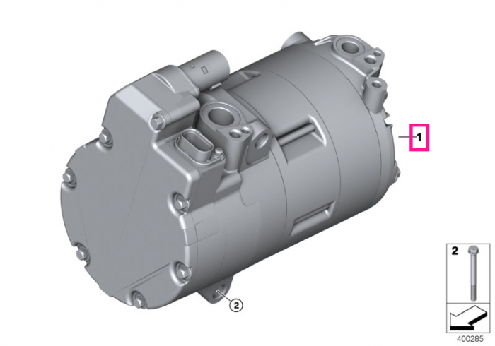 Compresor electric A/C - BMW Seria 2 F45, Seria 3 F30 G20 G21, Seria 5 F18 G30 G31 G38, Seria 7 G11 G12, X1 F48, X1L F49, X2 F39, X3 G01, X5 F15 - Mini Countryman F60