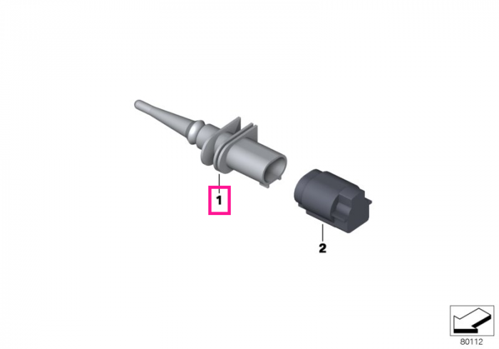 Senzor temperatura exterioara - BMW Seria 1 F40, Seria 2 F44, X2 F39