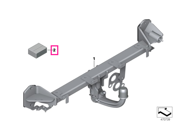 Kit retrofit, componente electrice, set carlig remorcare - BMW Seria 3 G20 G21, Seria 4 G22 G23