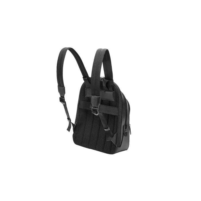 Rucsac "Montblanc pentru BMW", piele naturala, Negru (Black)