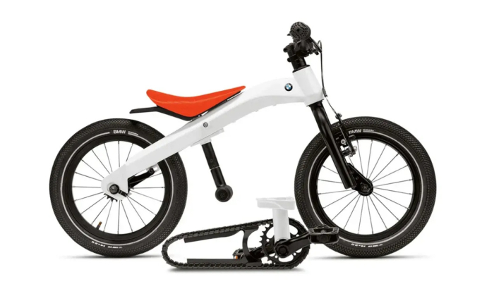  Bicicleta copii BMW Kidsbike 14", Alb/Portocaliu (White/Orange)	