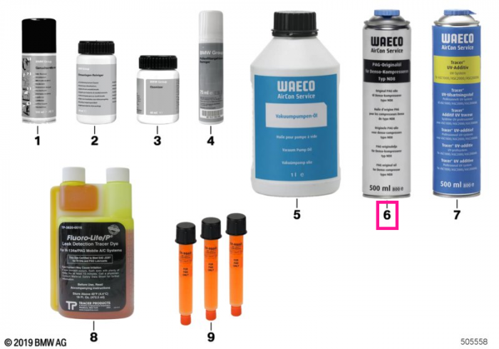 Ulei compresor, PAG oil Denso ND8 - BMW - Mini - 500 ml.