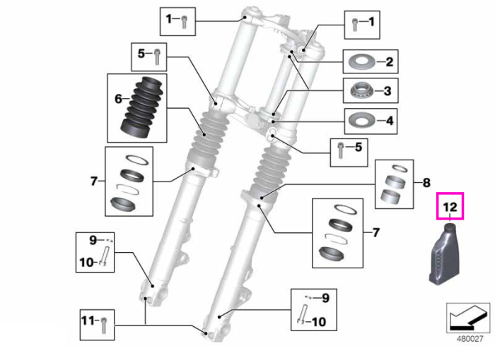  Ulei furca telescopica - Tip 4 - 1000ml	